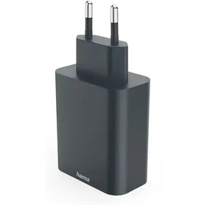 Hama 86445 Chargeur rapide (65 W, 3 ports), Chargeur USB, Gris pas cher