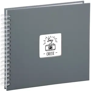 Hama Album à spirales - Fine Art - 28x24 cm - 50 pages - Couleur gris - Mixte pas cher
