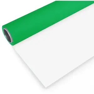 Bresser Vinyl Achtergrondrol voor Studiofotografie - 2x6M - Groen/Wit pas cher