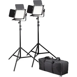 Bresser Fotostudioset - BR-600MB - Set van Twee Lampen + Statief - 36W Bi-Color - Geschikt voor op Locatie pas cher