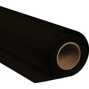 Bresser Achtergrondpapier op Rol - SBP09 - 1.36x11m - Geschikt voor fotostudio - Zwart pas cher