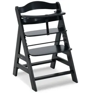 Hauck kinderstoel Alpha+ Black - FSC® gecertificeerd beukenhout - Black pas cher