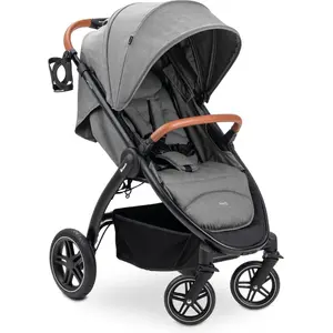 Hauck Uptown - Buggy - Geschikt voor stad en bos - Voor korte en lange benen - Black Melange Grey pas cher