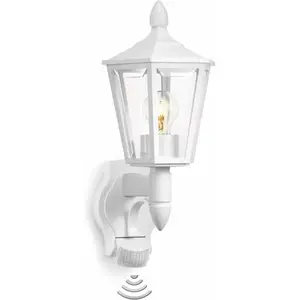 STEINEL Applique extérieure avec détecteur L 15 S 60W IP44 E27 - Blanc
