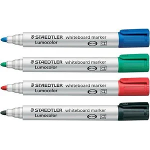 STAEDTLER - Lumocolor marqueur tableau blanc 351B, bleu pas cher