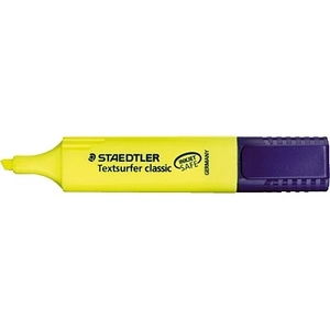 Boîte 10 marqueurs Fluor Staedtler Jaune pas cher