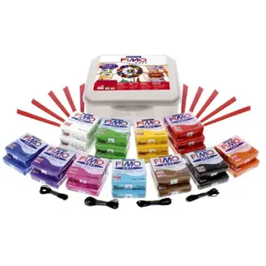 Staedtler FIMO soft - ovenhardende boetseerklei - Basic XXL set pas cher