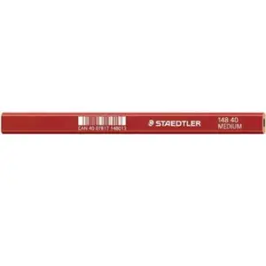 Staedtler crayon de charpentier moyen, ovale,marron rouge 148 40 pas cher