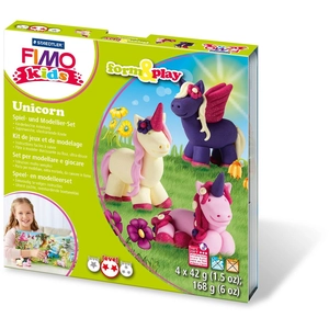 Comparateur de prix : FIMO kids 8034 - ovenhardende boetseerklei - Form&Play set "Eenhoorn"