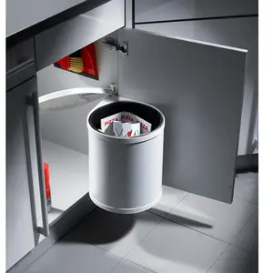 Hailo Mono Inbouw Prullenbak - 15 l - Wit pas cher