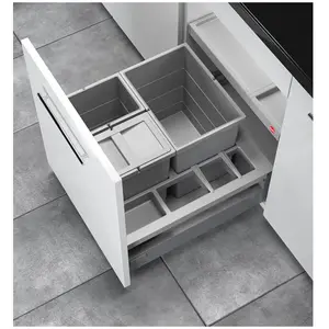 Hailo Collecteur de déchets, Poubelle, Gris pas cher