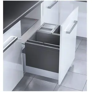 Hailo Triple XL afvalsysteem 54 liter (3x18) grijs 363169 pas cher