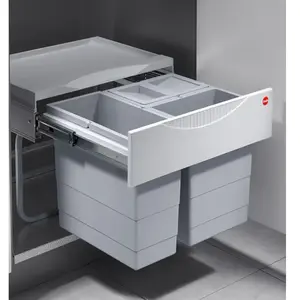 Hailo Collecteur de déchets, Poubelle, Blanc pas cher