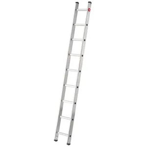 HAILO Echelle simple 9 échelons 3m50 en aluminium professionnelle Prof... pas cher