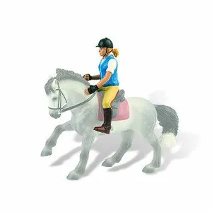 Bullyland Figurine Cavalière 10 - BULLY - Gris - Jouet pour Enfant à partir de 3 ans pas cher