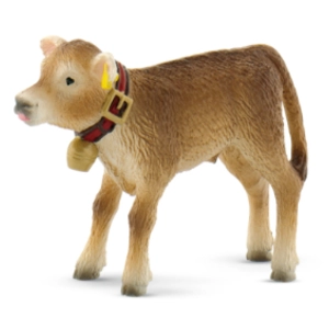 Bullyland Animaux Figurine Benni Le Veau Des Alpes - 7 Cm pas cher