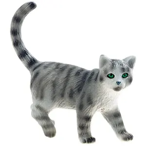 Figurine Chat British bleu - Minka - Peinte à la main - 6.5 x 4.5 cm - BULLYLAND pas cher