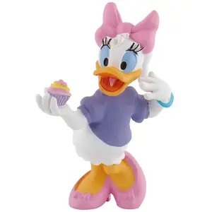 Figurine La Maison de Mickey - BULLYLAND - Daisy avec Gateau - 6cm pas cher