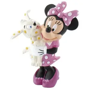 BULLYLAND Bully Figurine Minnie avec petit chien pas cher