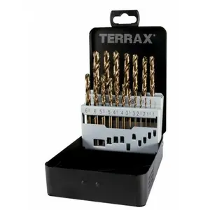 Ruko's Terrax A215215 Coffret de forets hélicoïdaux Cobalt 25 pièces C...