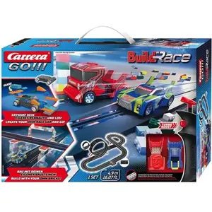 Carrera Ensemble de piste et voiture Build'n Race 4,9 m pas cher