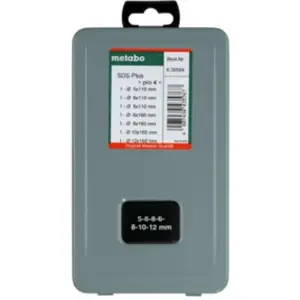 Metabo 630584000 Carbide-Tipped Hammer Drill Bit Set, Green, Set of 7 ... pas cher