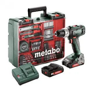 Metabo Perceuse-visseuse 18V BS 18 L Set + 2 batteries 2Ah + chargeur + coffr... pas cher