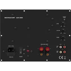 Monacor international Module actif subwoofer digital, 420 WMAX, 300 W... pas cher