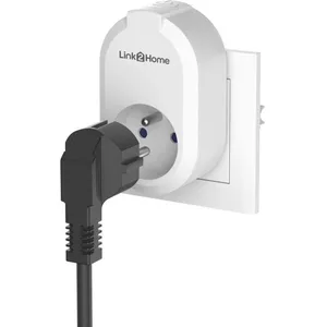 Lot de 2 Prises connectées - LINK2HOME - 230 V - Blanc pas cher