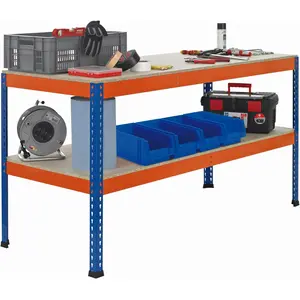 Schulte Lagertechnik, Établi, Table de travail Z1 (77.30 cm, 245 cm) pas cher