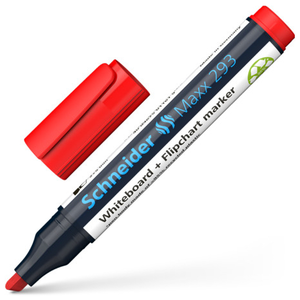Comparateur de prix : SCHNEIDER - Marqueurs Whiterboard & Flip-Chart 293, rouge