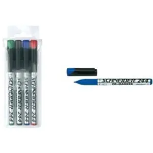 Comparateur de prix : SCHNEIDER - marqueur CD 244 permanent, rouge, (124402) épaisseur du trait: env. 0,7 mm (fin), pointe ogive