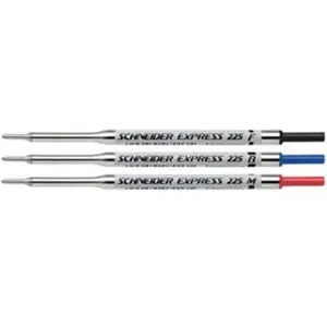 SCHNEIDER - Lot de 10 - Recharge pour stylo à bille Express 225, M, vert pas cher