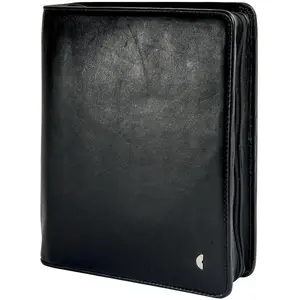 AVERY Zweckform Chronoplan 50102 Agenda/Organiseur/Portefeuille de Rendez-vous Rechargeable en Cuir Nappa de qualité Supérieure, Noir pas cher
