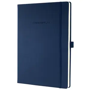 Sigel notitieboek A4 - Conceptum Pure - donkerblauw - hardcover - 194 pagina's - 80 grams - lijn - SI-CO647 pas cher