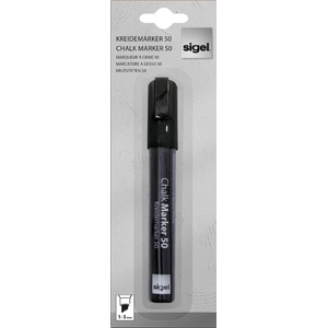 Comparateur de prix : sigel Marqueur à craie, pointe biseautée: 1 - 5 mm, noir