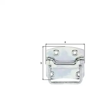 GAH-Alberts GAH Alberts Beslag Kistgreep Plaatbreedte 80 mm pas cher