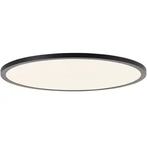 Comparateur de prix : Brilliant Tuco - Plafondlamp - LED 38W 3000K-6500K - Zwart/Wit