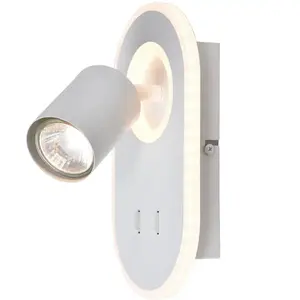Comparateur de prix : Brilliant Led wandspotje Kimon wit - G99556/05