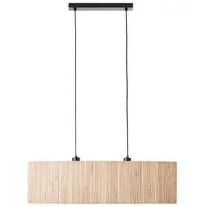 Brilliant WIMEA-Suspension 2 Lumières Métal/Jonc de Mer L78cm pas cher