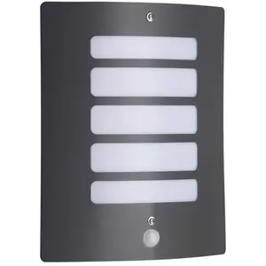 Brilliant TODD - Buiten wandlamp met bewegingssensor - Antraciet pas cher