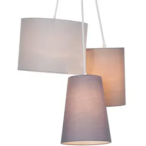 Brilliant Lampes suspendues Trial gris pas cher