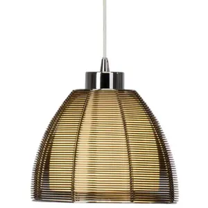 61170-53 BRILLIANT lamp Lampe suspension Relax 20 marron pas cher