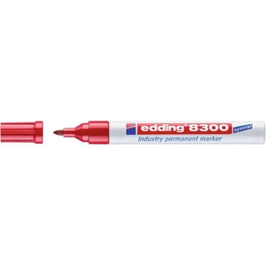 edding - marqueur permanent industry 8300, pointe ogive, rouge