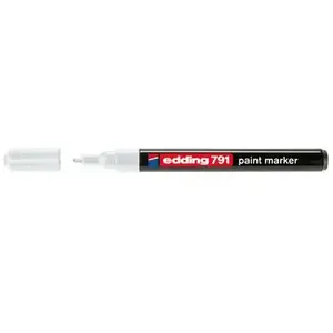 Edding - Marqueur Peinture Permanent 791 Pointe Ogive Blanc pas cher