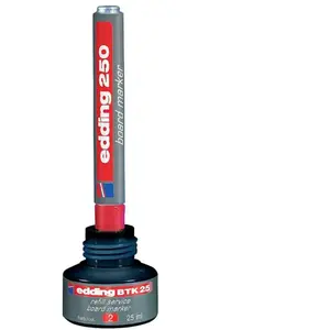 Comparateur de prix : edding - recharge d'encre BTK 25, rouge, contenu: 25 ml