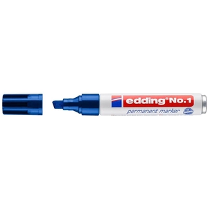 Comparateur de prix : edding - marqueur permanent No.1, pointe biseautée, bleu