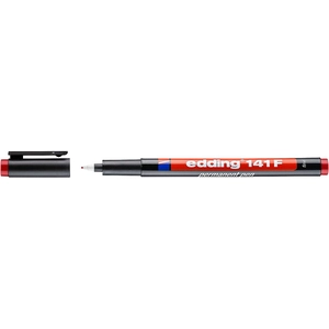edding - 141 F marqueur permanent pour la rétroprojection, rouge