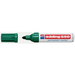 edding - marqueur permanent 550, pointe ogive, vert pas cher