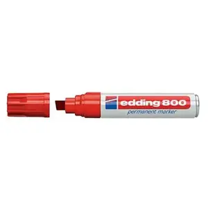 edding - marqueur permanent 800, pointe biseautée, jaune